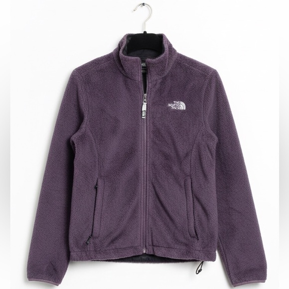 The North Face Jackets & Blazers - The North Face Dark Purple Sherpa Full Zip Jacket Women’s Small
